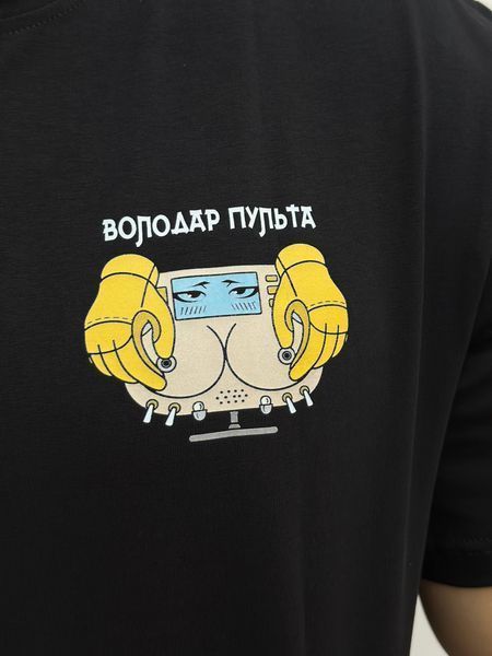 Чоловіча футболка з військовим принтом, Чорний, 2XL, 95% бавовна 5% еластін