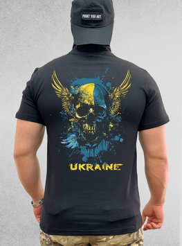 Футболка "UKRAINE" Чорний S фото