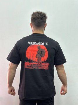 Мужская футболка с военным принтом, Черный, 3XL, 95% хлопок 5% эластан