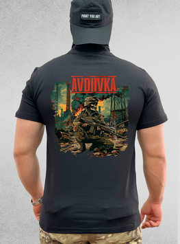 Футболка "AVDIIVKA" Чорний S фото