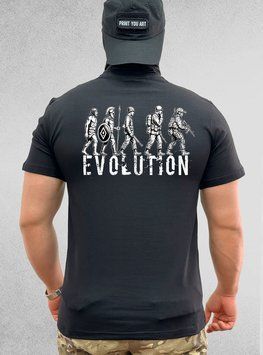 Футболка "evolution" Чорний S фото
