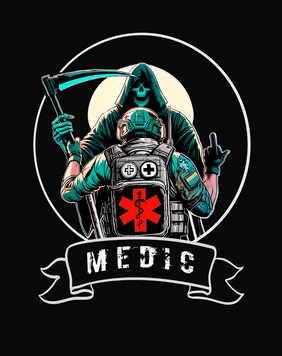 Наклейка "MEDIC" A9 (6*6 см) фото