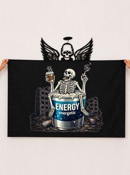 Флаг Баннер "Death Energy" 100x70 Односторонний фото