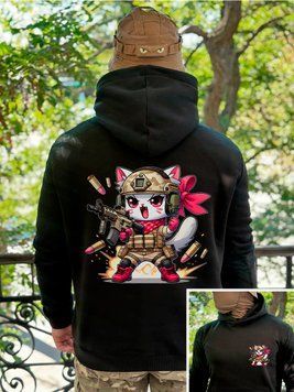 Худі на флісі "Kitty" Чорний S фото